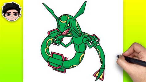 pokemon drawing rayquaza|Pokemon Rayquaza Drawing Tutorial .